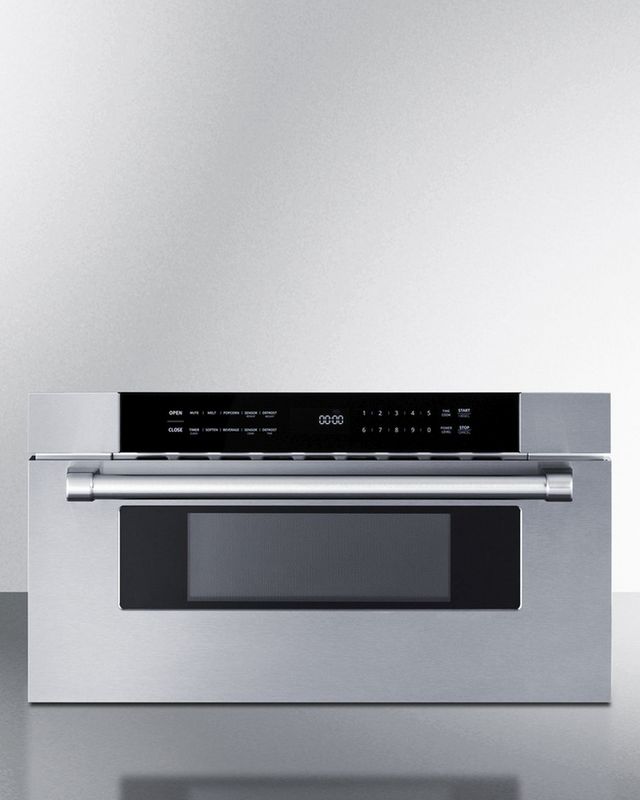 Summit® 30" Stainless Steel Built In Microwave Drawer-1