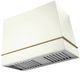 La Cornue Loge Series 44" Pure White Wall Mounted Range Hood with Polished Brass Trim-0
