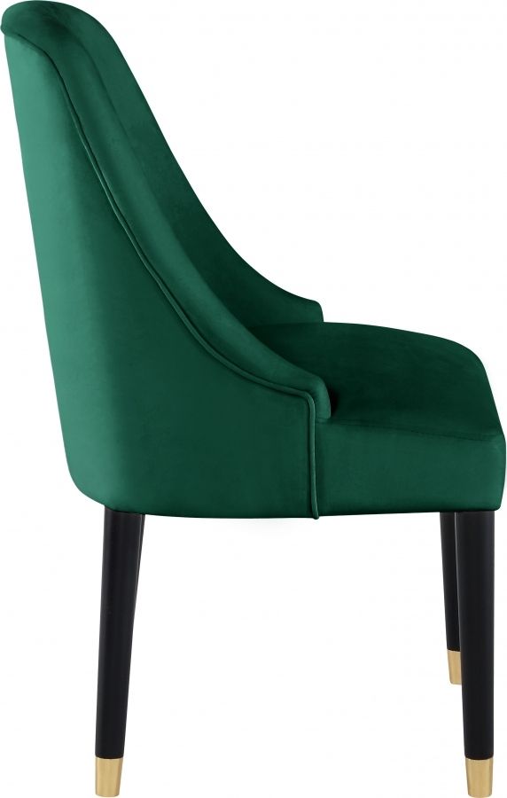 Meridian Furniture Omni Green Velvet Dining Chair-3