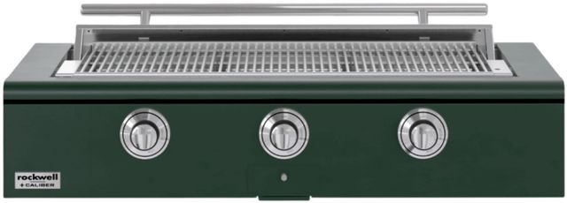 Caliber™ Rockwell Social 3-Burner Emerald Built-In Liquid Propane Grill with Chrome Hardware-0