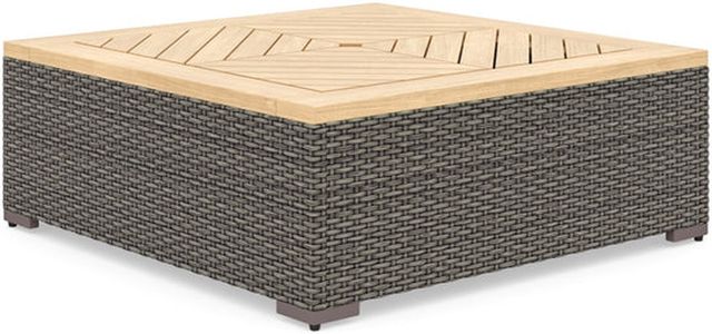 homestyles® Boca Raton Brown Outdoor Coffee Table with Removable Top-0