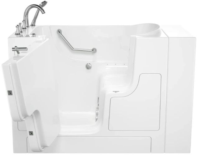American Standard Gelcoat White 30” x 52” x 40" Walk-in Tub with Whirlpool System - Left-Hand Drain with Faucet-3