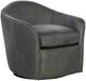 Hooker® Furniture CC Roper Big Top Blue Steel Swivel Club Chair-0