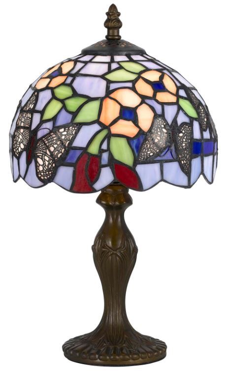 Cal® Lighting & Accessories Tiffany Antique Brass Accent Lamp-0