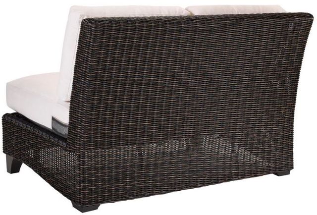 Lane Venture® Customizable Requisite Aluminum/Hand Woven Armless Loveseat-2