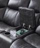 Signature Design by Ashley® Perarrygin Eclipse 2-Piece Carbon Curved Manual Reclining Sectional-5