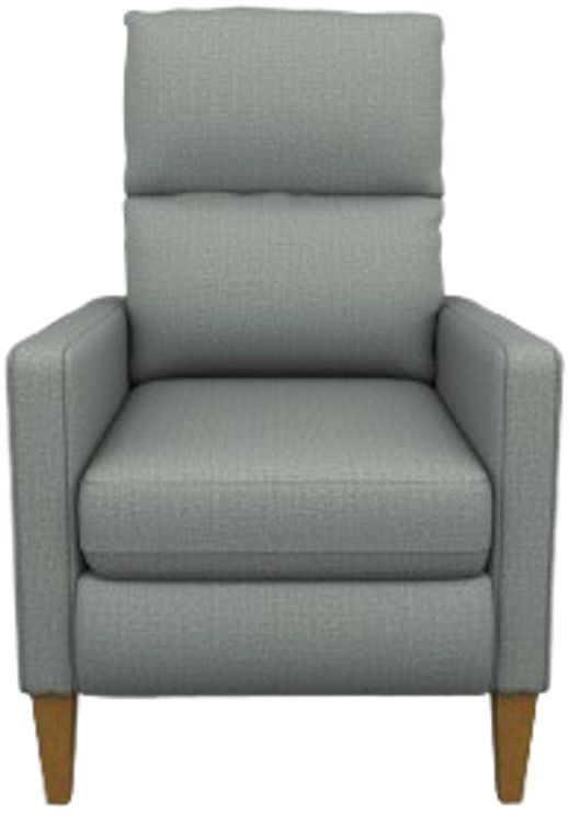 Best® Home Furnishings Customizable Janae Power High Leg Recliner with Honey Birch Legs-1