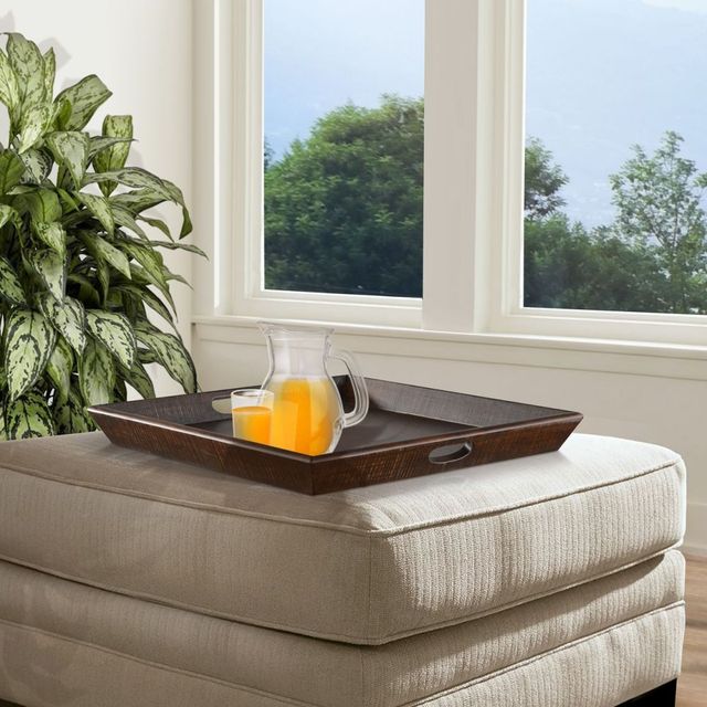 Sunny Designs™ Homestead Tobacco Leaf Ottoman Tray-1