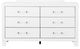 Global Furniture USA Luccia White Dresser-1