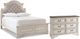 Signature Design by Ashley® Realyn 2-Piece Chipped White Full Panel Bed Set-0