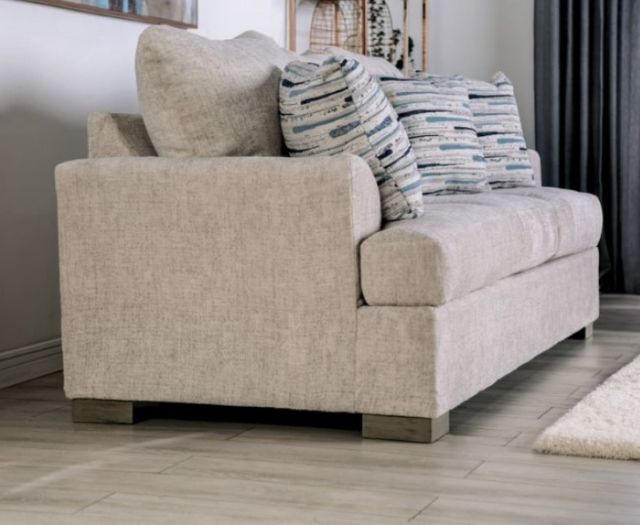 Furniture of America® Leytonstone Cream Sofa-3