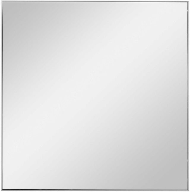 Uttermost® Alexo Brushed Silver Square Mirror-0