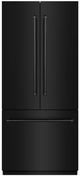 ZLINE 36" 19.6 Cu. Ft. Black Stainless Steel Built-In French Door Refrigerator with Graphite Gray Interior-0