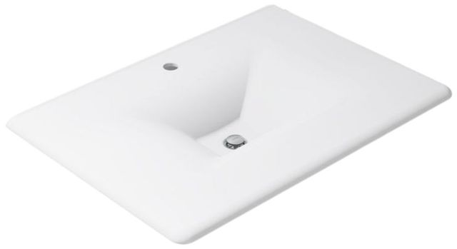 Kohler Iron/Impressions® White 31" Enameled Cast Iron Vanity Top with Integrated Rectangular Sink-0