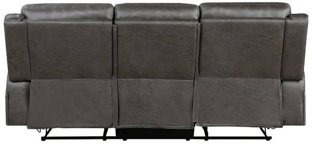 Homelegance® Pagosa Gray Double Manual Reclining Sofa-3