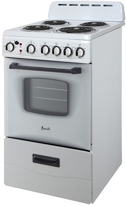 Avanti® 20" White Freestanding Electric Range-2