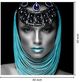 Classy Living Woman of Turquoise Rhinestones 40" Wall Art-2