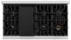 ZLINE Autograph Edition 48" Stainless Steel Gas Rangetop with 8 Burners, Porcelain Cooktop and Matte Black Accents -1