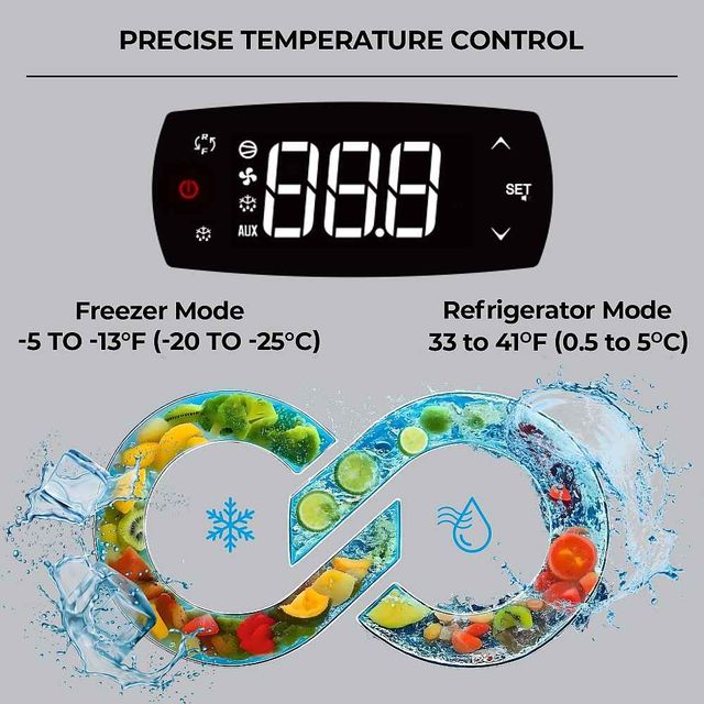Kenmore® Pro 83" 72 Cu. Ft. Stainless Steel Commercial Freezer-3