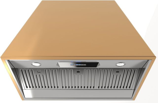 XO  36" Satin Gold Insert Range Hood -3