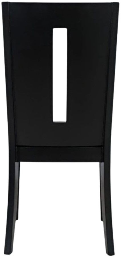 Jofran Inc. Urban Icon Black/Gray Slotback Dining Side Chair-3