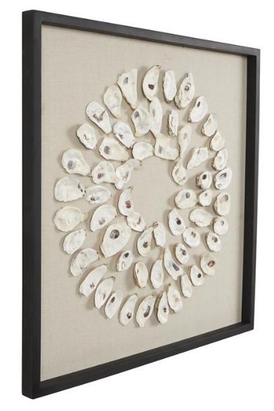 Deco Marche Cream 28" Shell Wall Decor-1