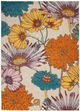 Nourison Home™Allur Ivory Multicolor 5'x7' Style 4 Area Rug-0