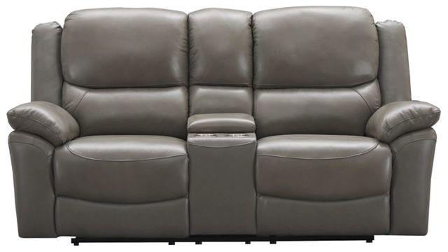 Signature Design by Ashley® Faust Gray Power Reclining Loveseat-2