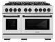 ZLINE Autograph Edition 48" Satin Stainless Steel Pro Style Gas Range and Matte Black Accents-0