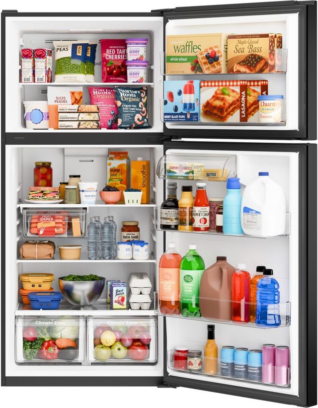 GE® 30" 19 Cu. Ft. Black Garage Ready Top Freezer Refrigerator-4