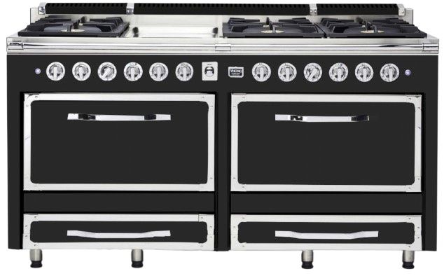 Viking® Tuscany 66” Antique Bronze Pro Style Dual Fuel Range with Griddle-0