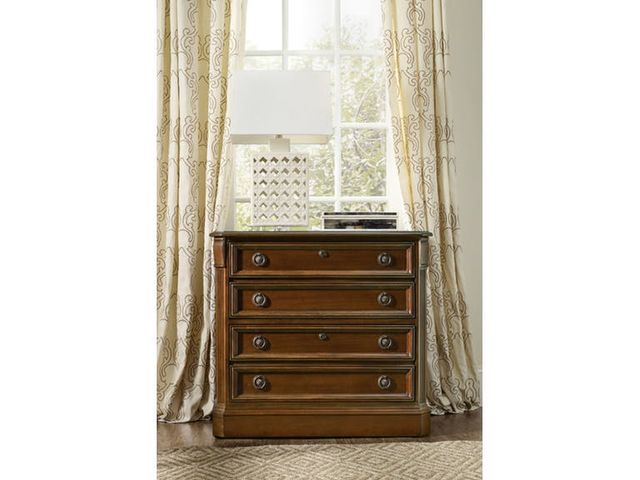 Hooker® Furniture Brookhaven Distressed Medium Clear Cherry Home Office Lateral File-1