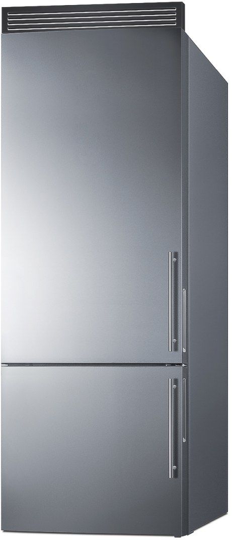 Summit® 28 in. 14.6 Cu. Ft. Stainless Steel Counter Depth Bottom Freezer Refrigerator-2
