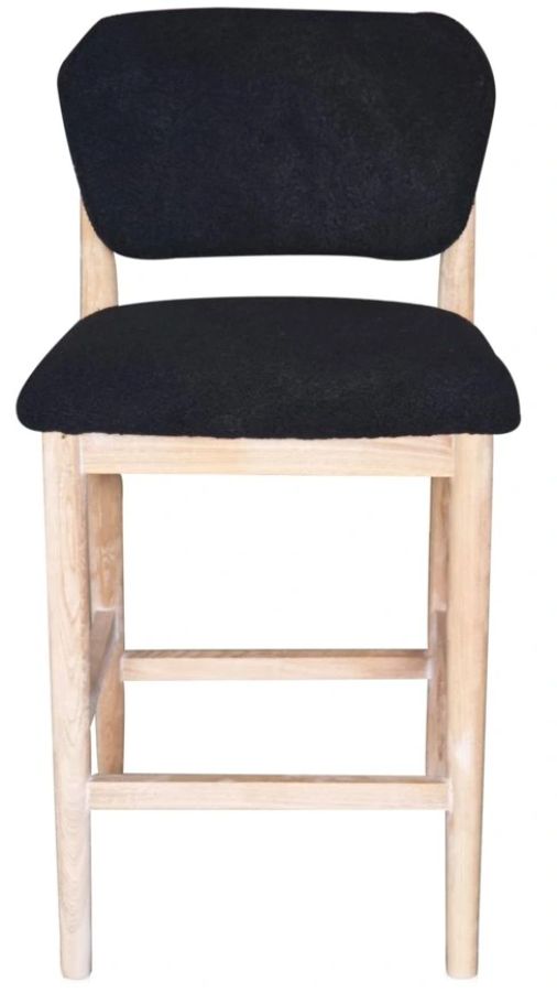Nest Home Collections Hayder Himalaya Black/Natural Counter Stool-2