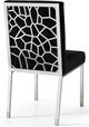 Meridian Furniture Opal Black/Chrome Velvet Dining Chair-1