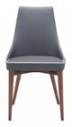 Zuo® Moor Dark Gray Dining Chair-1