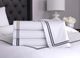 Sleeptone® Hotel Luxury 6-Piece Navy/White Long Staple Cotton Queen Sheet Set-2