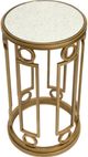 Magnussen Home® Lorena Burnished Brass Round Accent Table-3