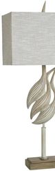 StyleCraft Norman Wyatt Home Woodcut Egrets Rona Beige Poly Table Lamp-1