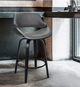 Armen Living Mona Gray 26" Swivel Counter Stool-4