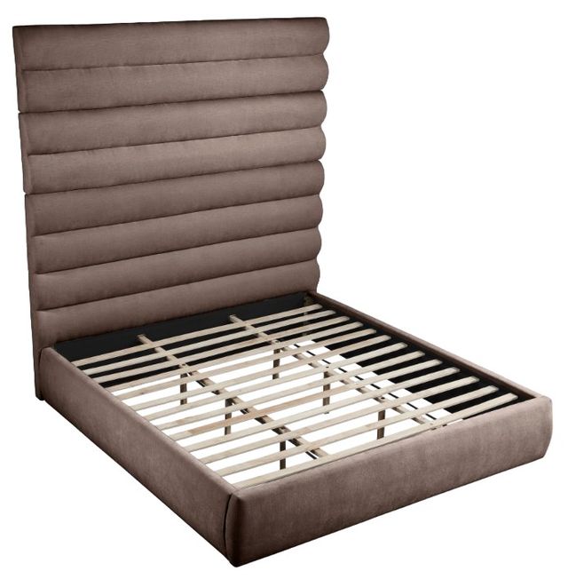 Meridian Furniture Adam Brown 89' King Upholstered Panel Bed-3