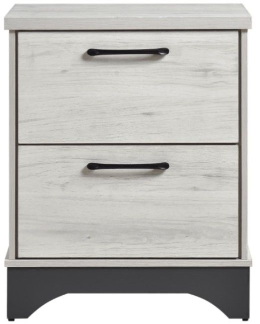 Homelegance® Westport Gray/White Oak Nightstand-2