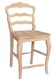 John Thomas Furniture® Customizable Select Versailles 24" Ladderback Counter Stool-0