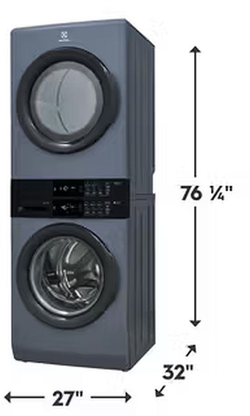 Electrolux Matte Denim Blue Electric Laundry Center, 5.1 Cu. Ft. Washer, 8 Cu. Ft. Dryer-3