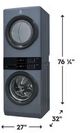 Electrolux Matte Denim Blue Electric Laundry Center, 5.1 Cu. Ft. Washer, 8 Cu. Ft. Dryer-2