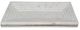A & B Home White 6" Marble Tray-1