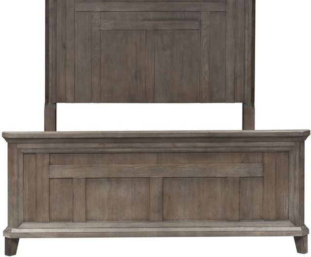 Liberty Furniture Artisan Prairie Gray Dusty Wax King Panel Footboard-1
