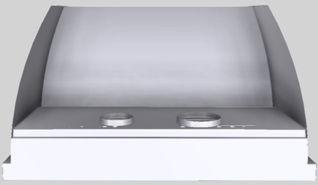 Vent-A-Hood® Designer Series 54" White Wall Mounted Range Hood-2