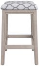 HH2 Home Sorella White Wire Brush Counter Stool-2