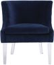 TOV Furniture Myra Blue Velvet Chair-0